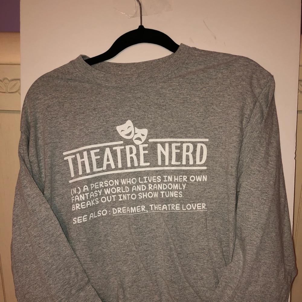 Theater Nerd Long Sleeve Tee-Shirt